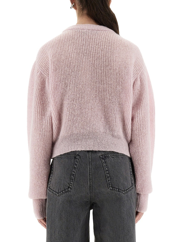 Wool Puff Sweater Powder Alpaca Jumpers