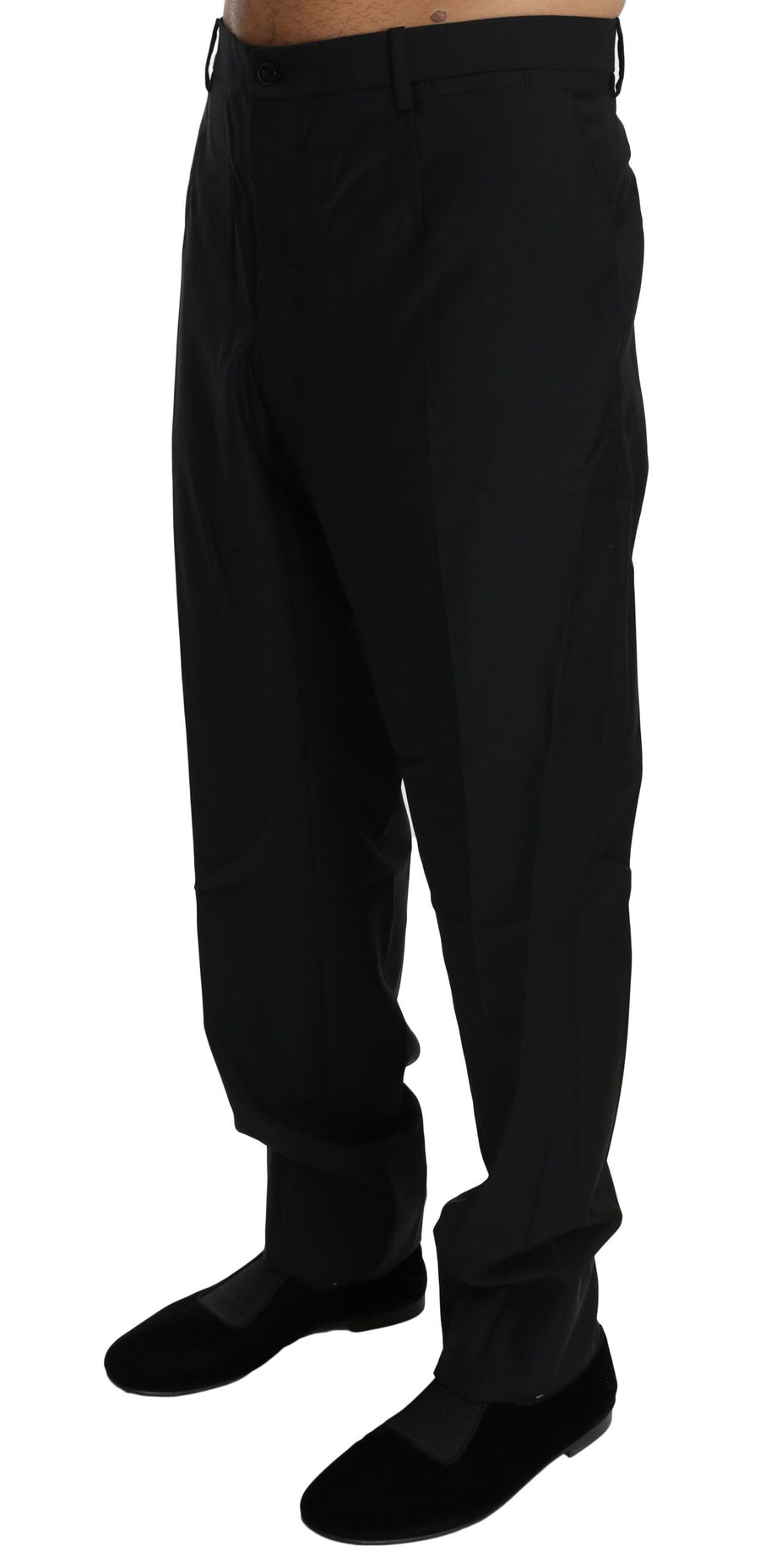 Dolce & Gabbana 100% Virgin Wool; Lining: 70% Viscose trousers in black