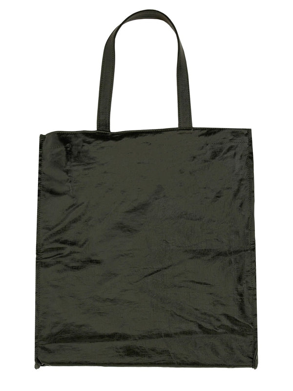 Tote Bag Brown Linen-Blend Handbags