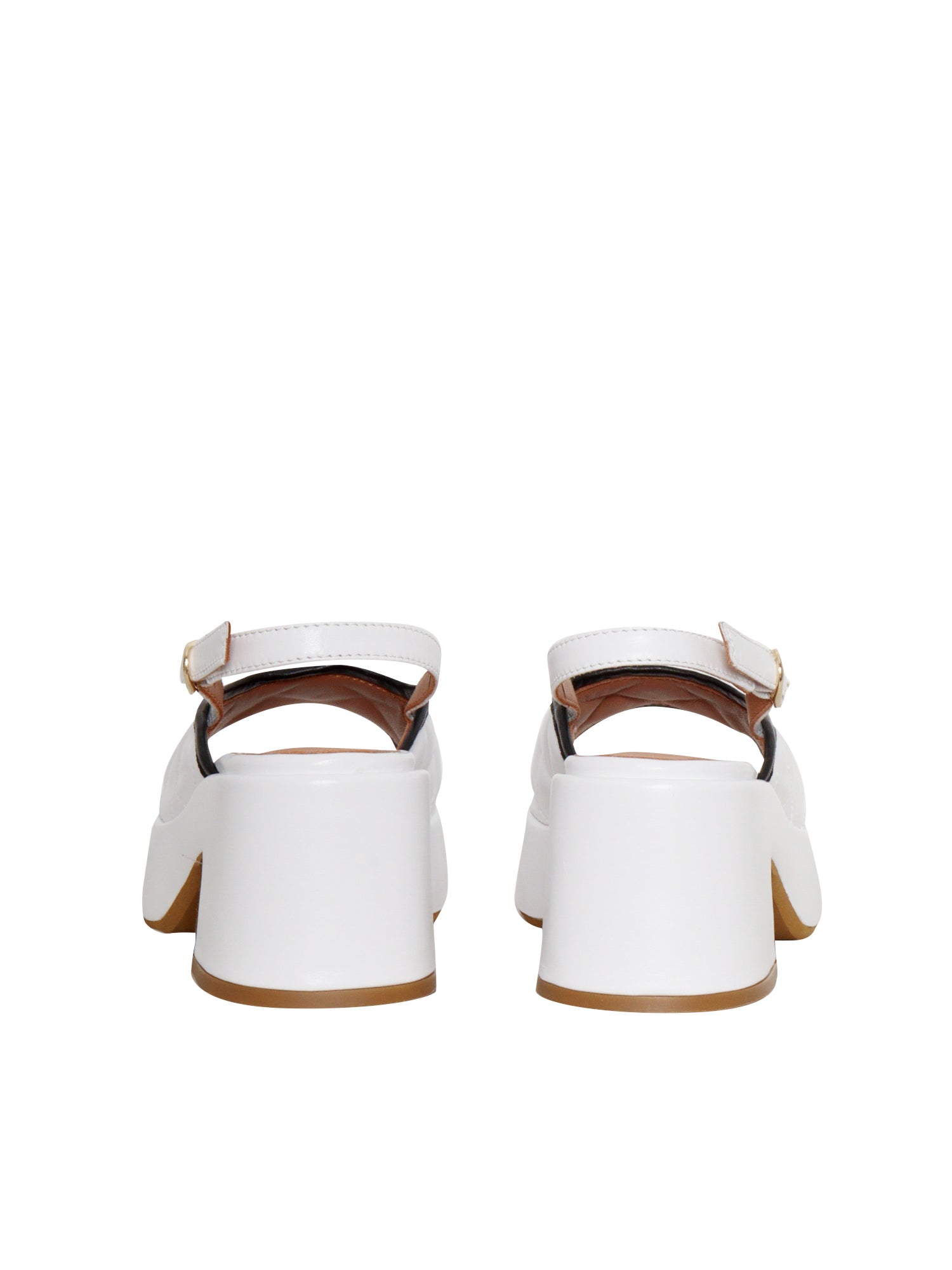 White leather sandals Sole