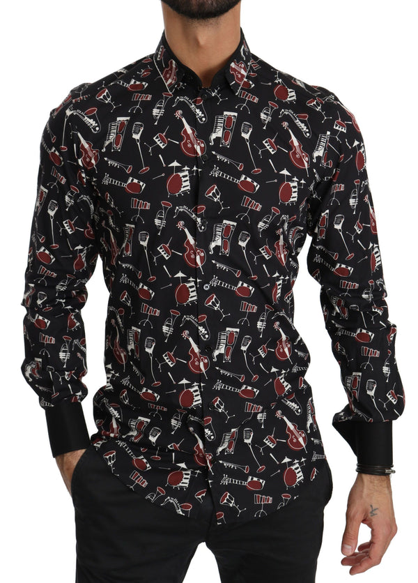 Dolce & Gabbana 98% Cotton shirt in black