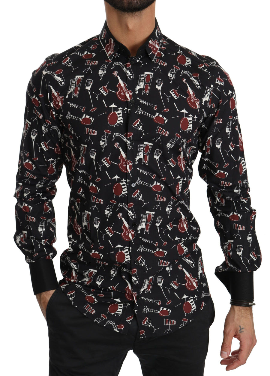 Dolce & Gabbana 98% Cotton shirt in black
