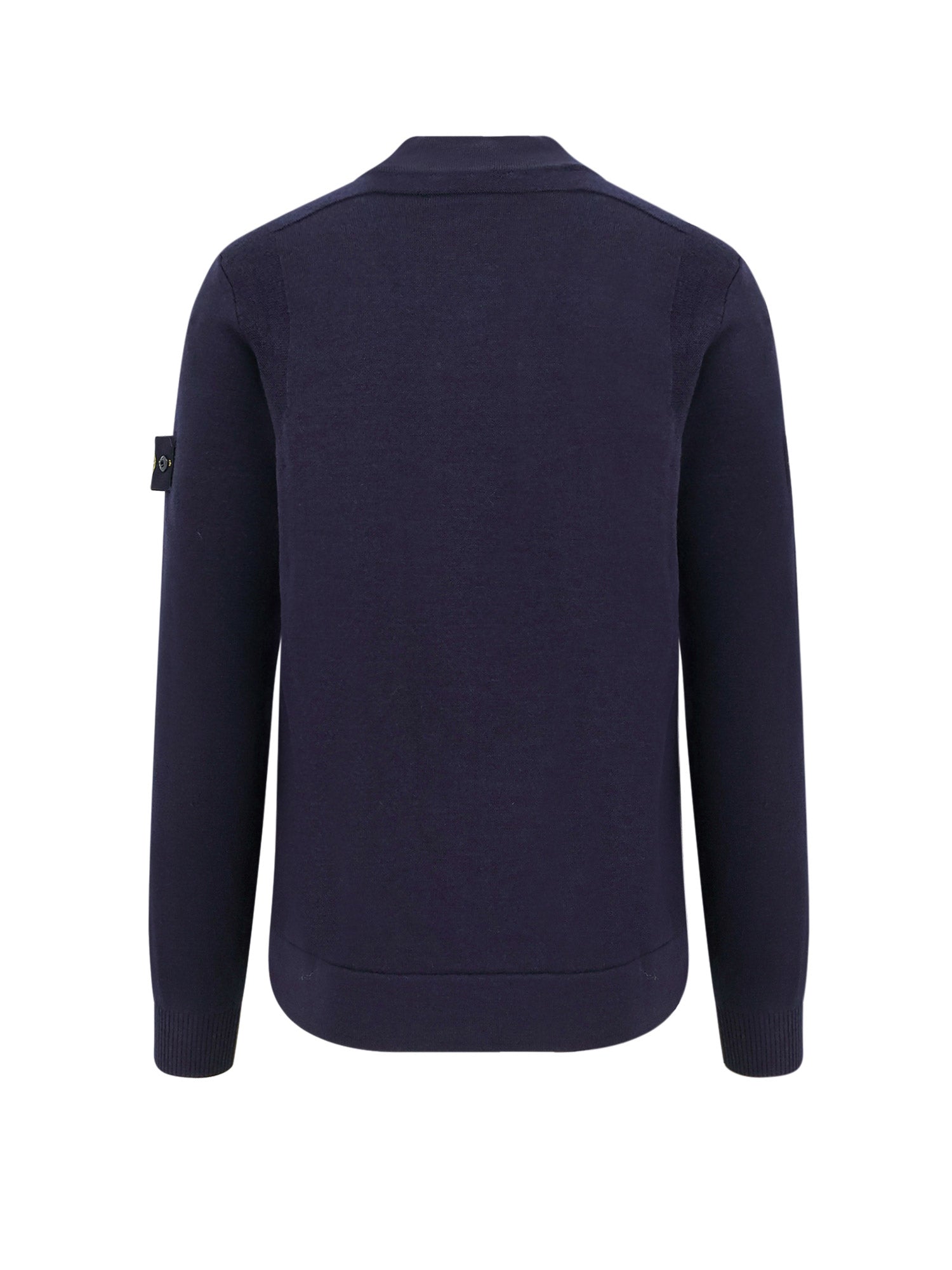 Stone Island Sweaters Blue Lana Vergine Poliestere