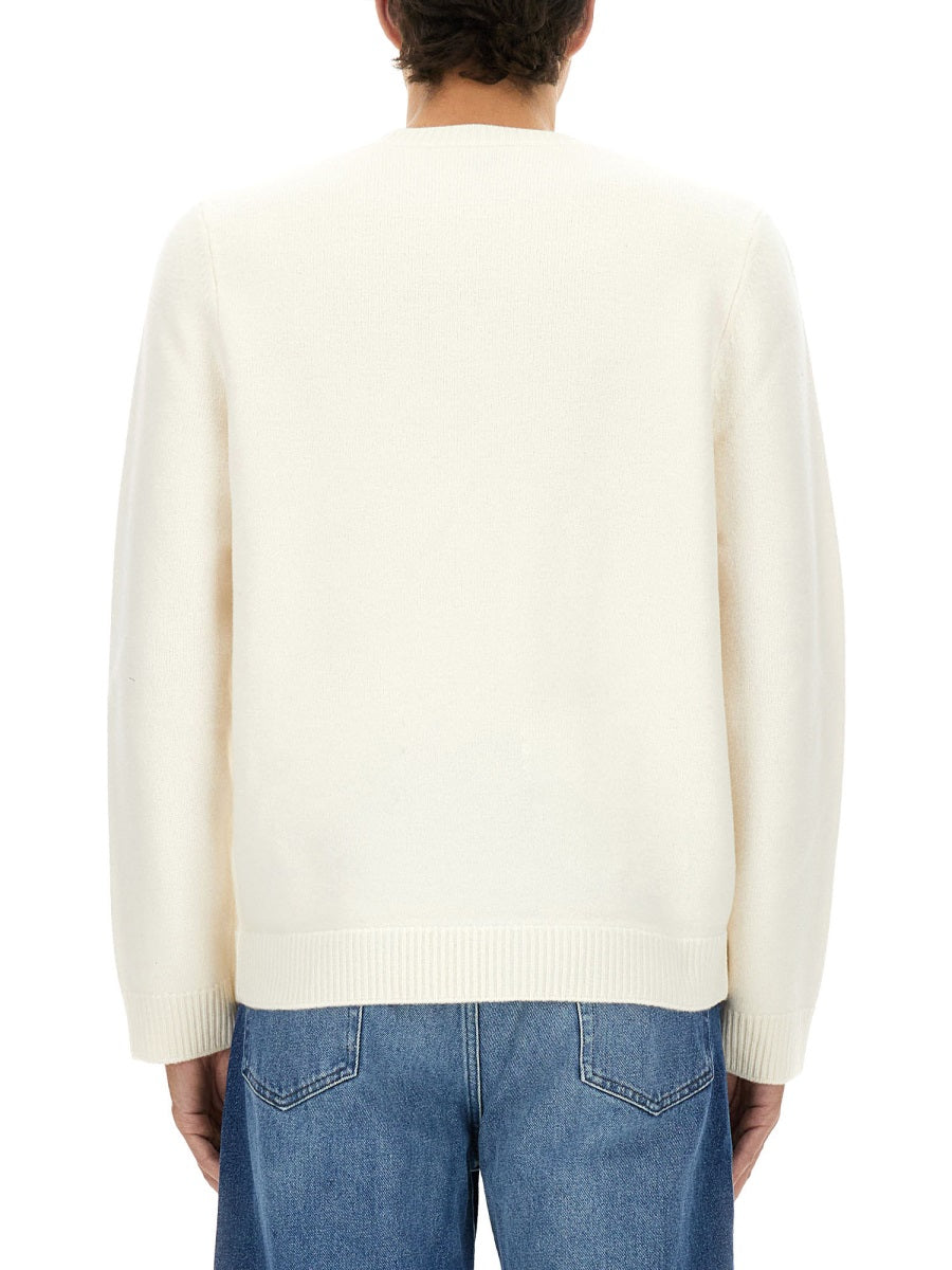 Wool Jersey Top Ivory Jumpers