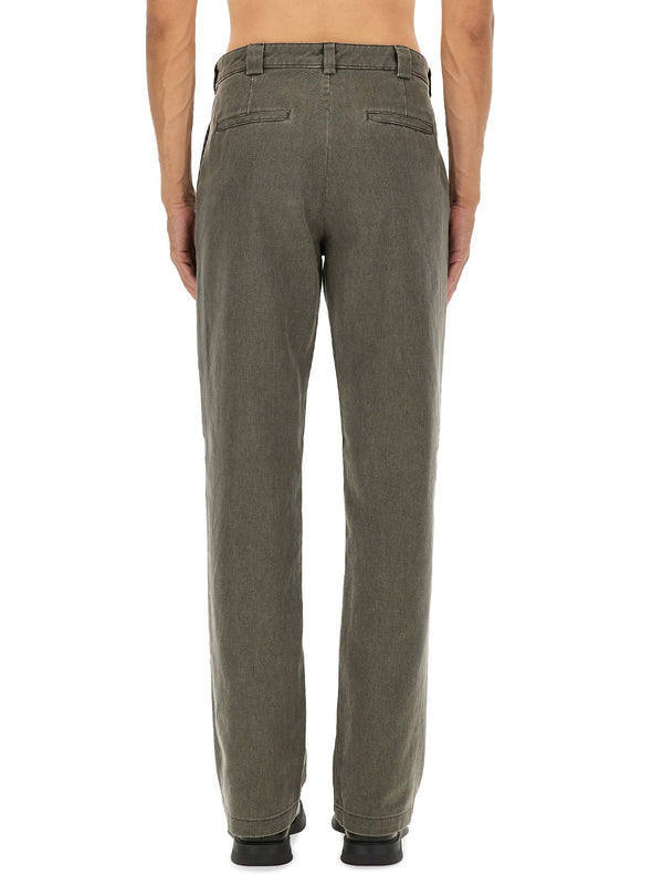 Adrien Cotton Pants Grey Trousers