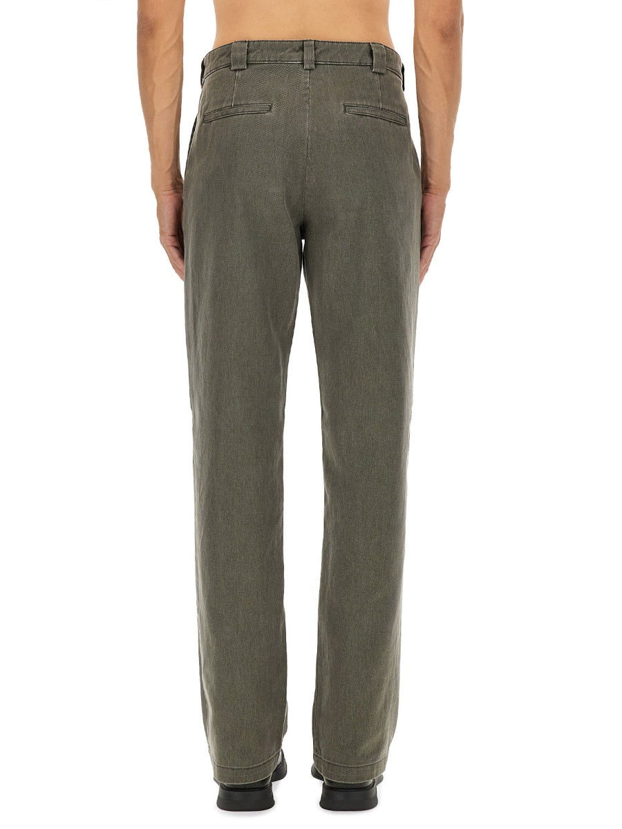 Adrien Cotton Pants Grey Trousers