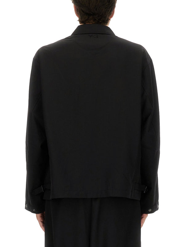 Refined Wool Jacket Black Recycled Polyester