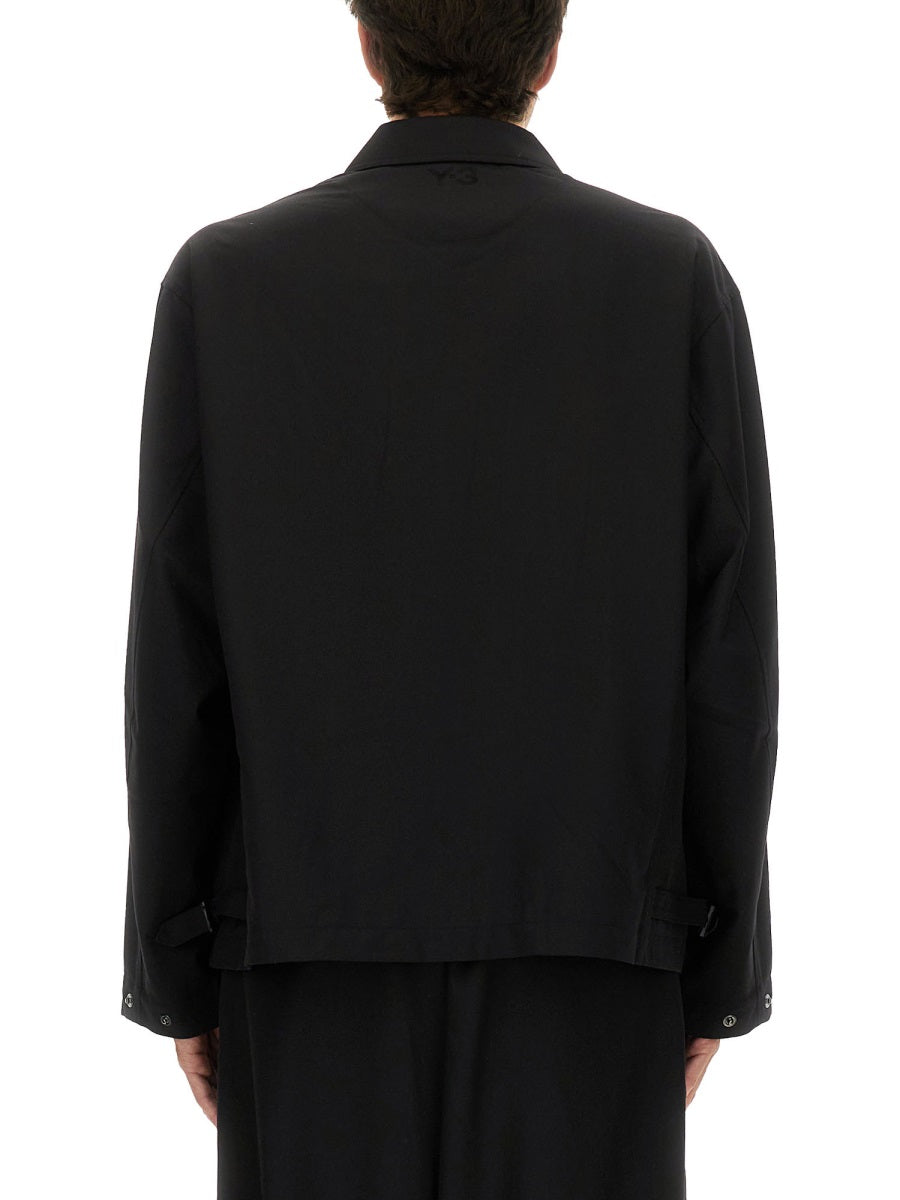 Refined Wool Jacket Black Recycled Polyester