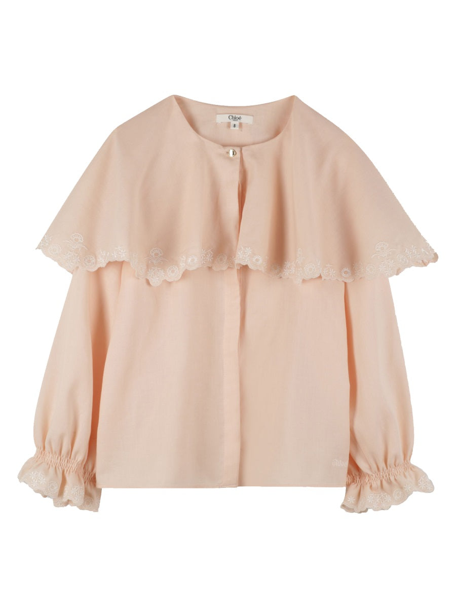 Blouse Pink Cotton Shirt