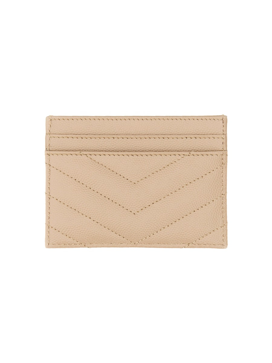 Card Holder Cassandre Beige Calfskin Calf Leather Wallets & Purses