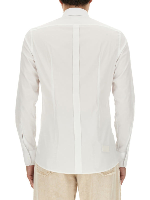 Gold Fit Cotton Shirt White
