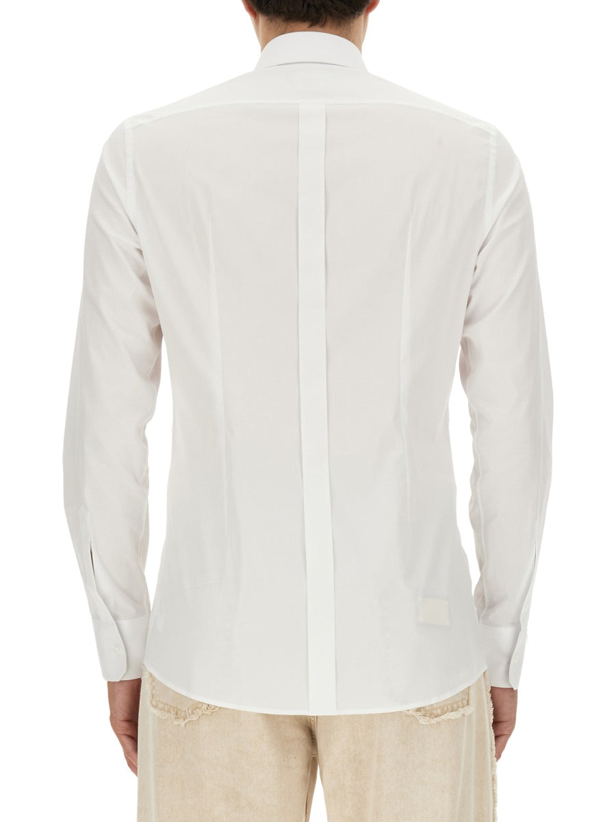 Gold Fit Cotton Shirt White