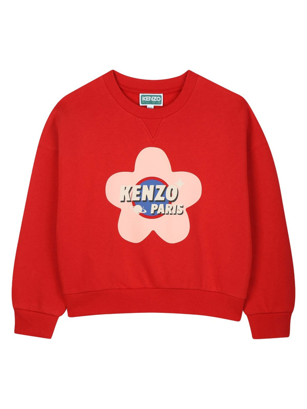 Cotton Sweatshirt Red Sweatshirts