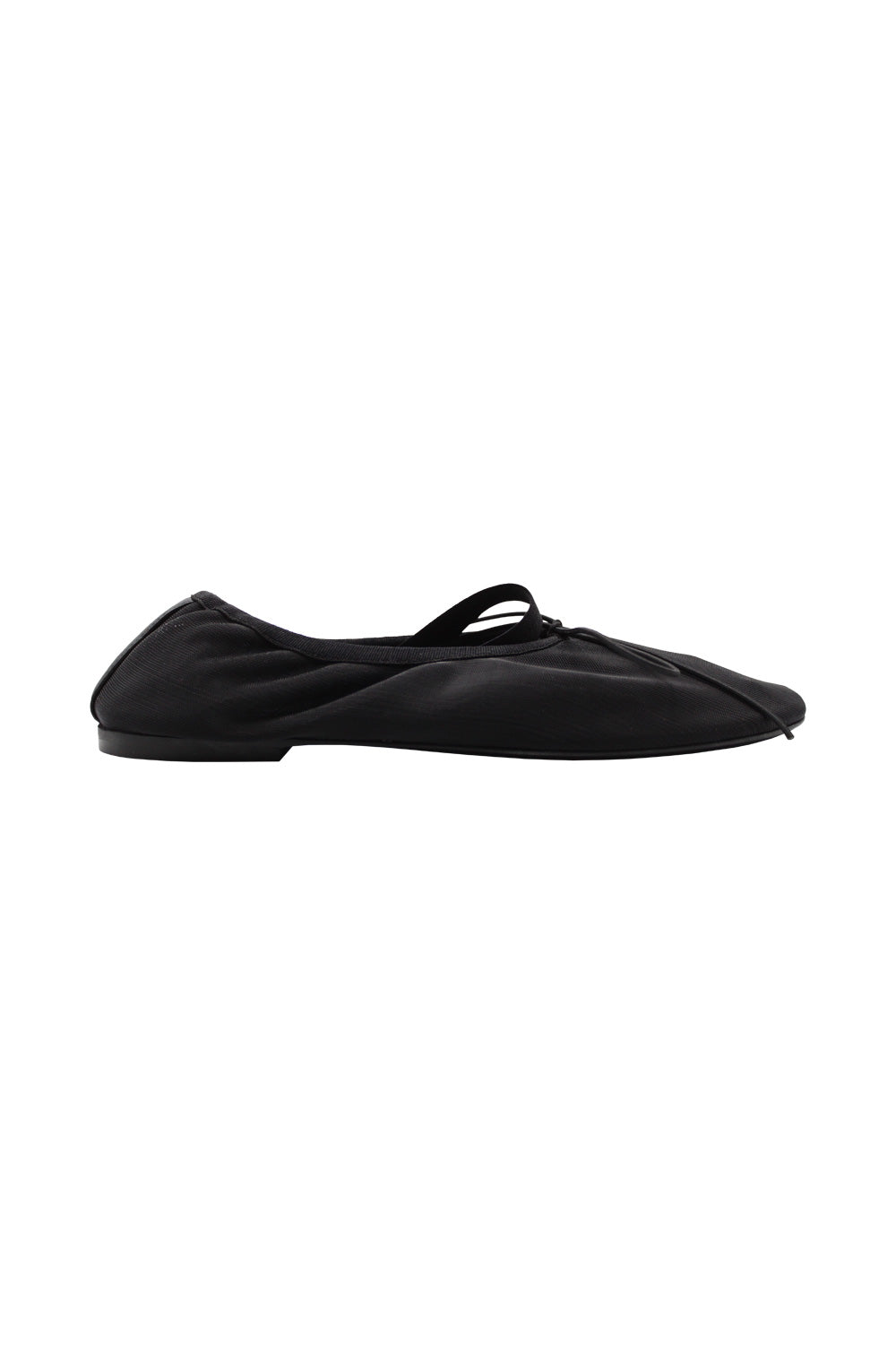Glove Mary Jane Flats Black Nylon Calzature