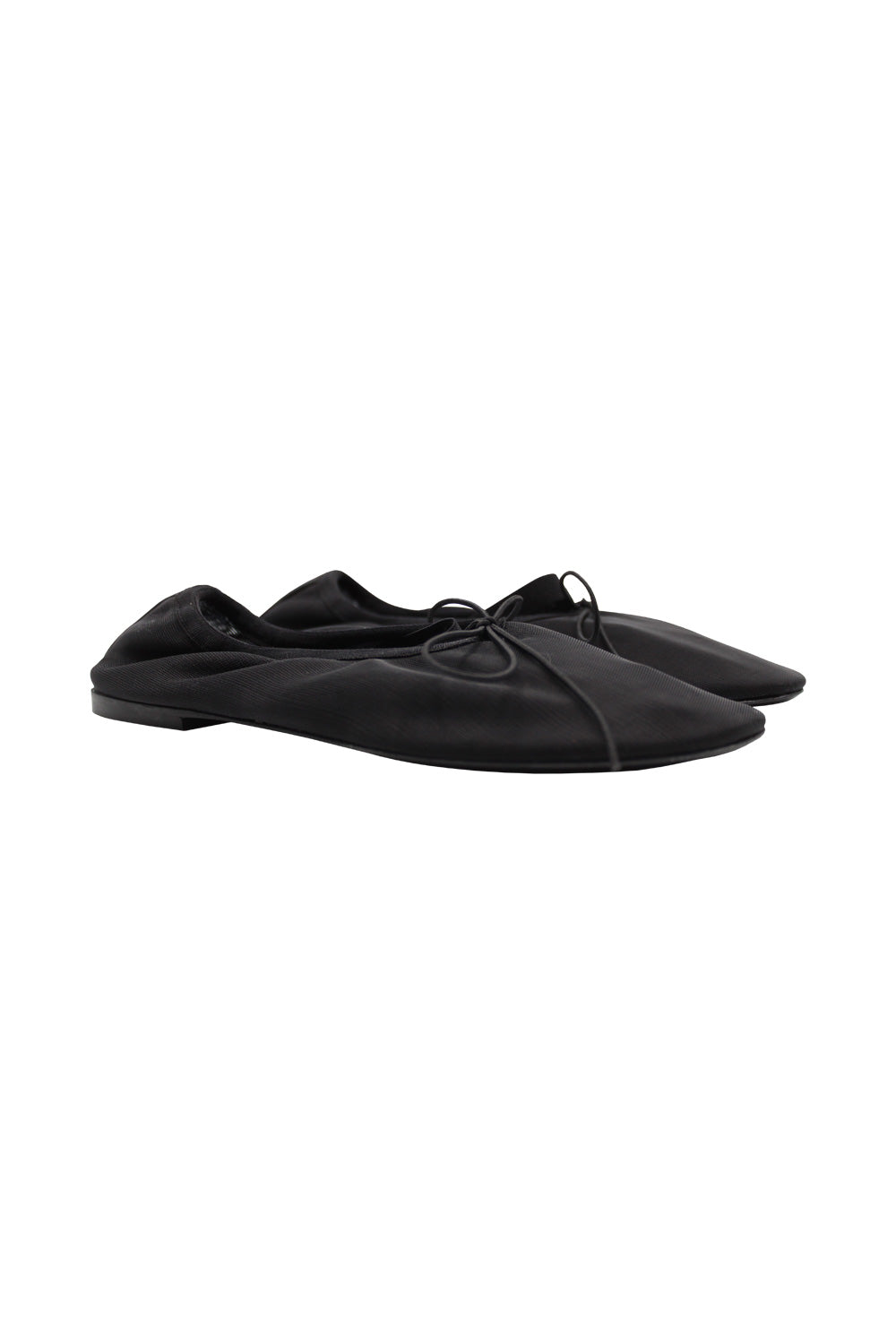 Glove Mary Jane Flats Black Nylon Calzature