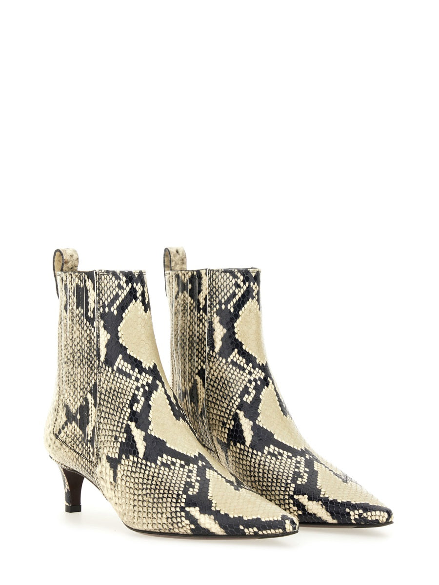 Boot Temis Animalier Printed Calf Leather