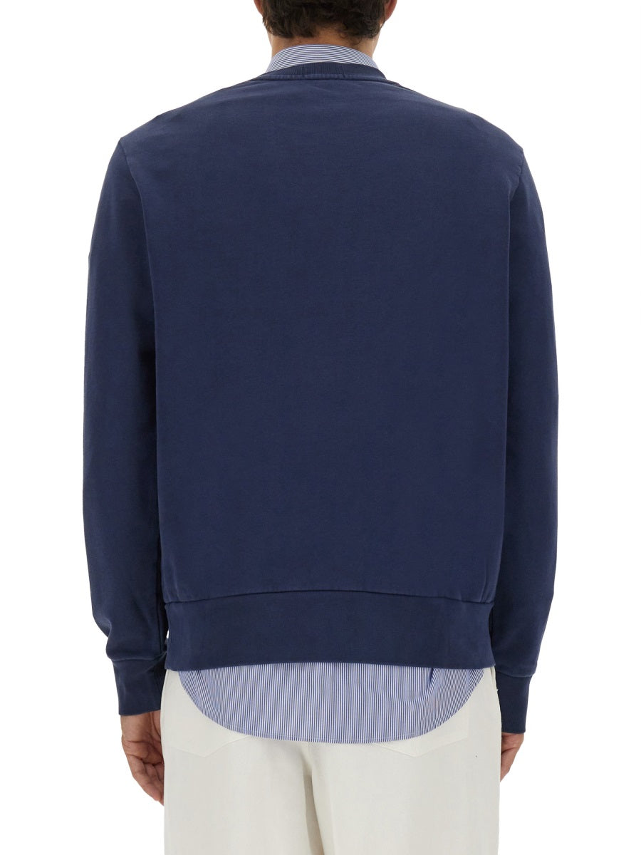 Cotton Jersey Sweatshirt Blue Sweatshirts