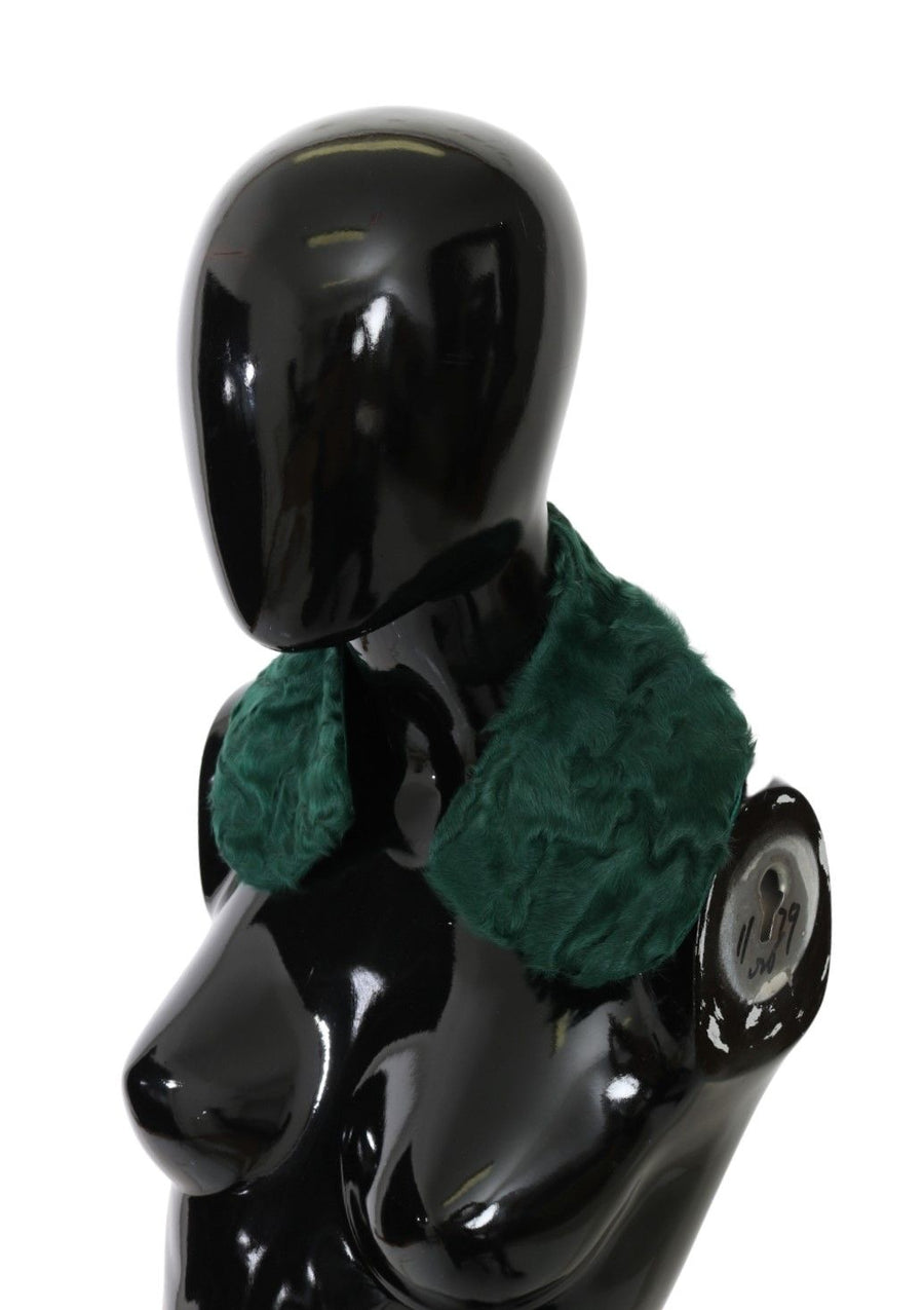 Dolce & Gabbana 100% Lambskin scarf in green