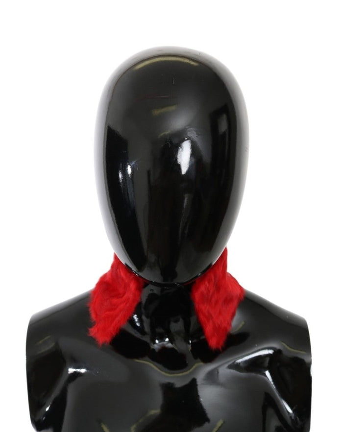 Dolce & Gabbana 100% Lambskin scarf in red