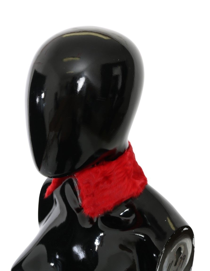 Dolce & Gabbana 100% Lambskin scarf in red — view 2