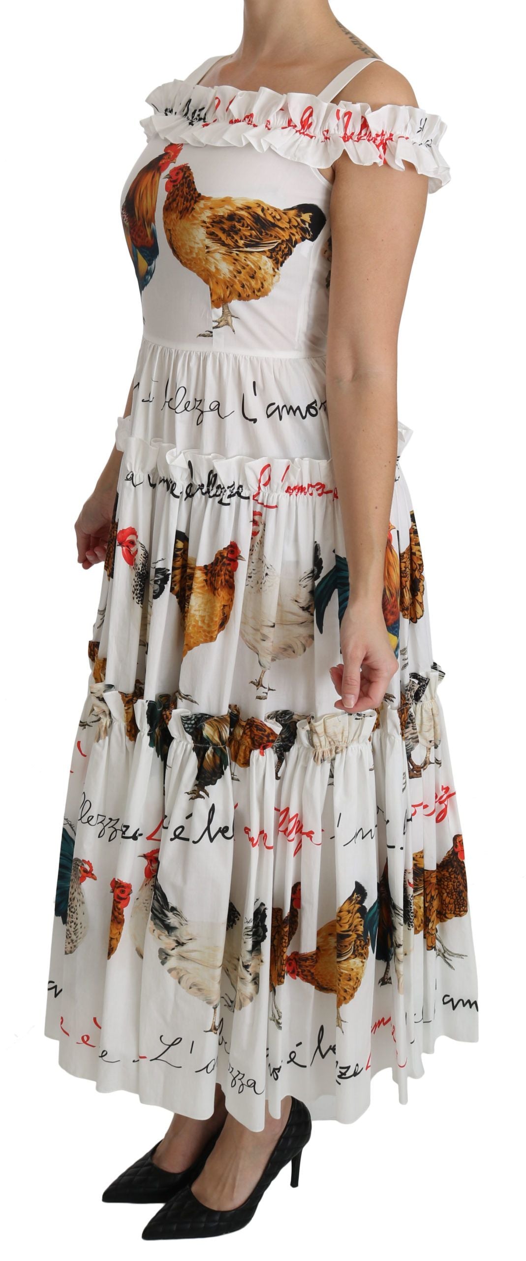 Dolce & Gabbana 100% Cotton dress in white — view 4