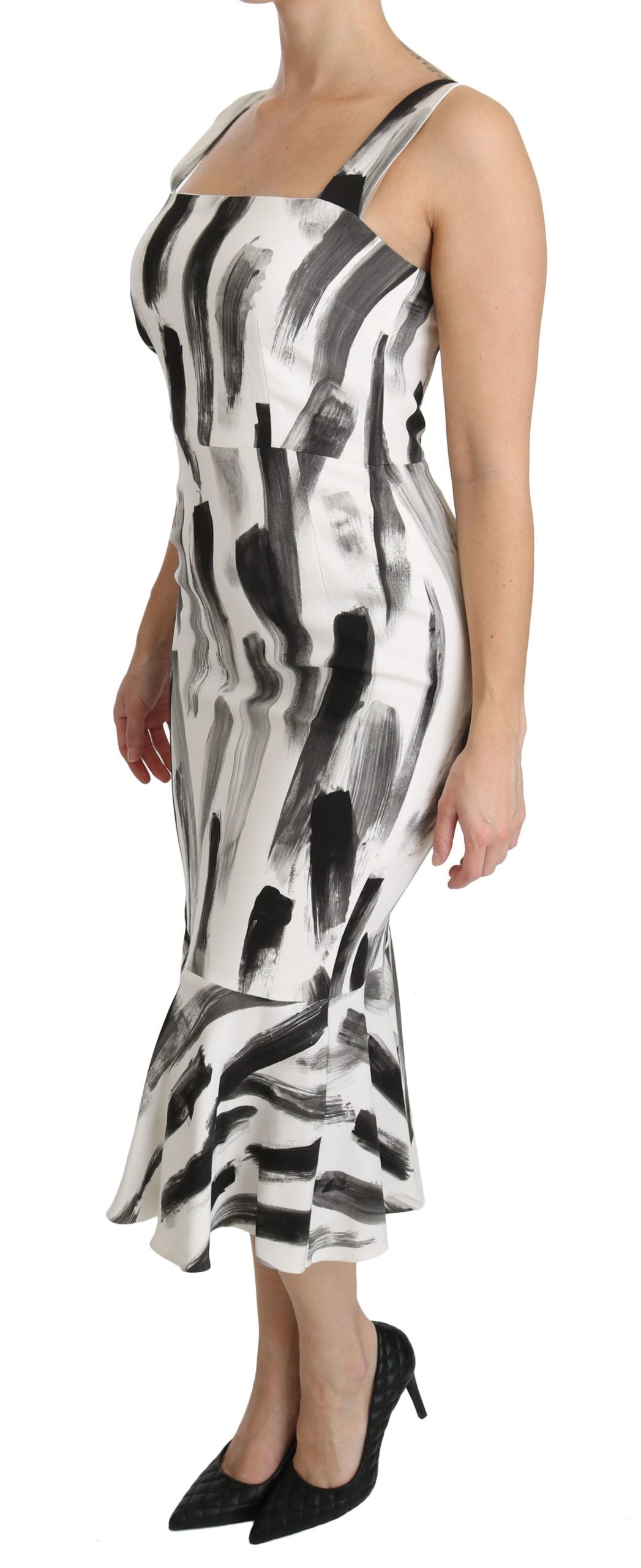 Dolce & Gabbana 97% Viscose 3% Elastane dress in white — view 3