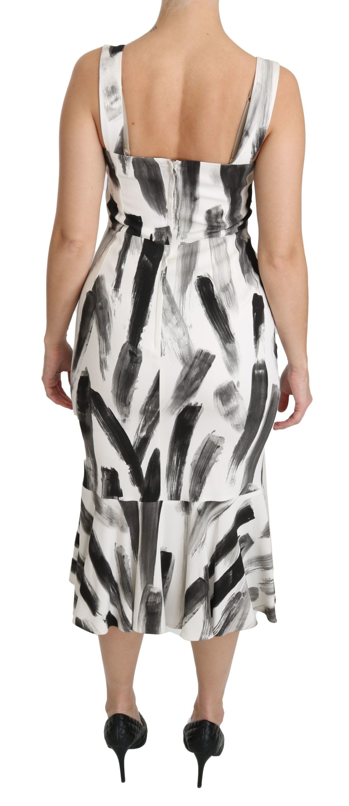 Dolce & Gabbana 97% Viscose 3% Elastane dress in white — view 4