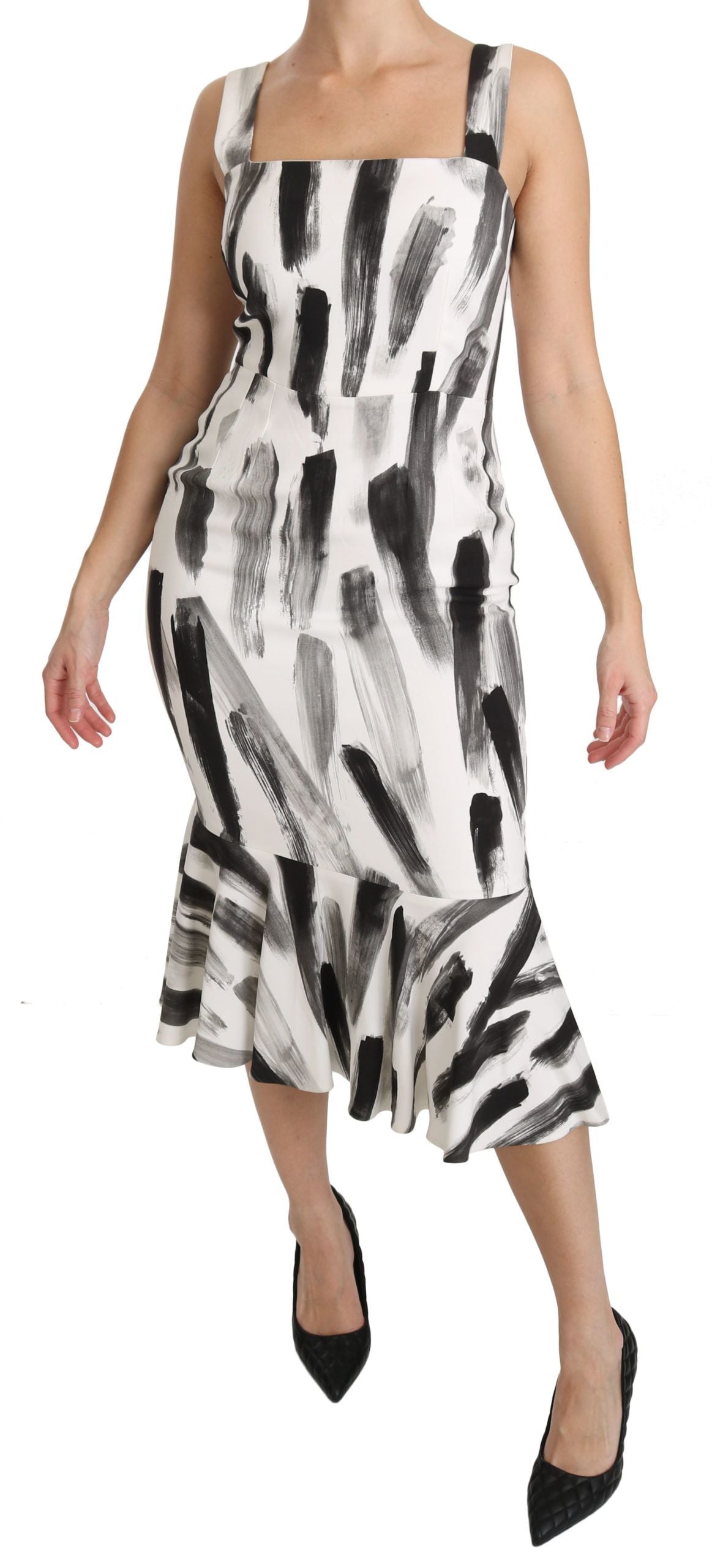 Dolce & Gabbana 97% Viscose 3% Elastane dress in white — view 6