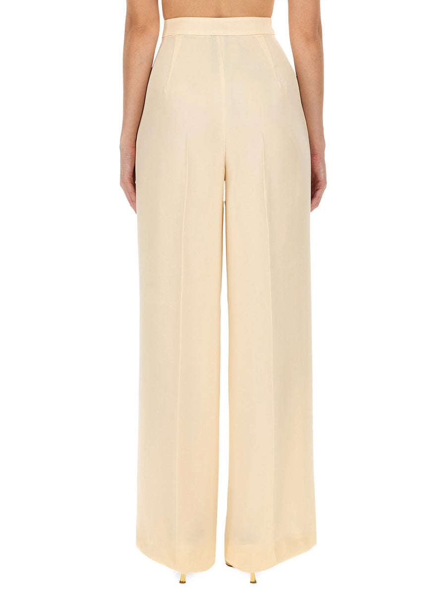 Trousers Klaus Beige Silk