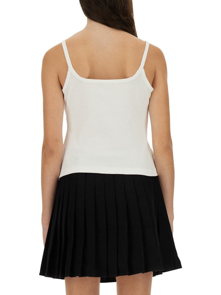 Tops With Logo White Cotton