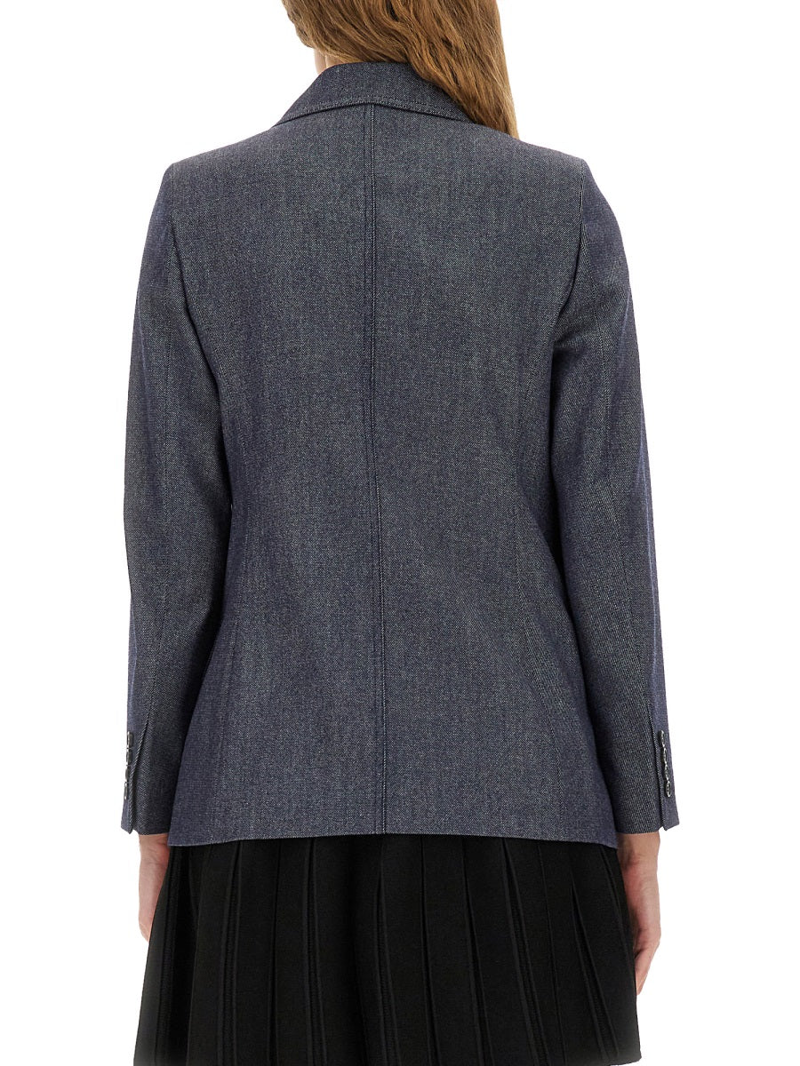 Wool Jacket Blue Virgin