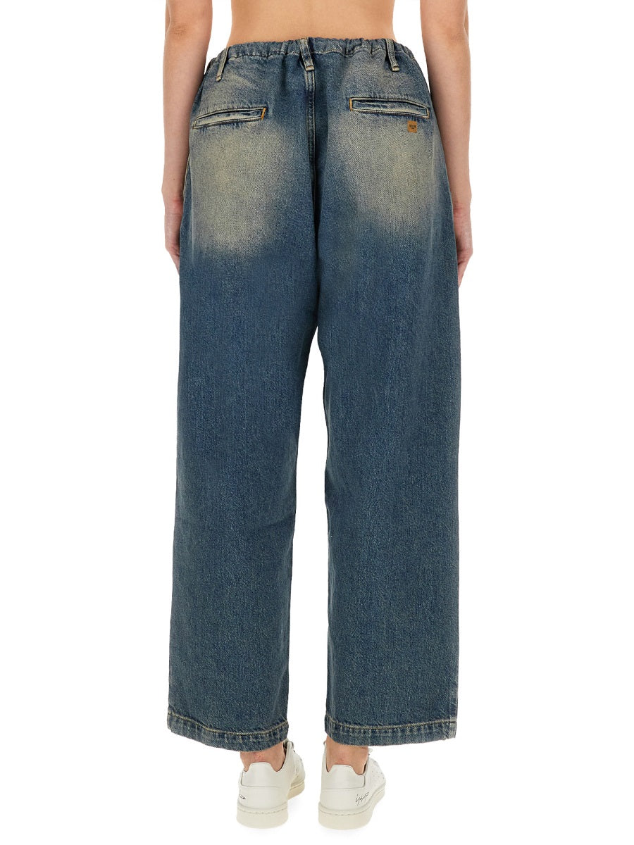 Cotton Denim Pants Blue Trousers