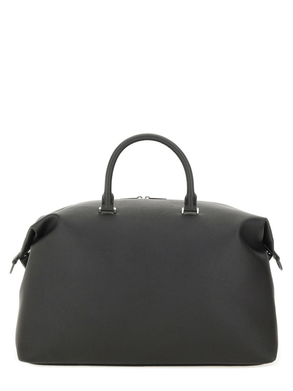 Shoulder Bag With Logo - Black Polyamide (recycled) Luggage