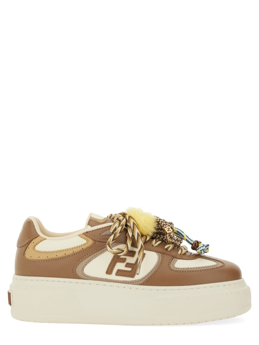 Sneakers Match Beige Leather Trainers
