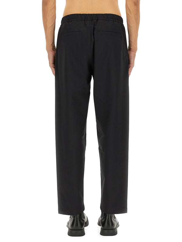 Comfort Tech Pants Black Polyamide Trousers