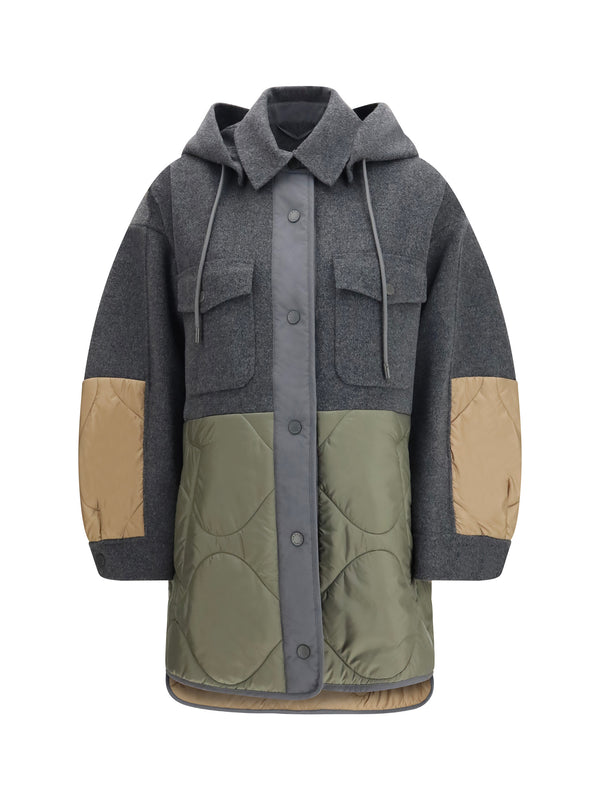 Max Mara Weekend 90% fleece wool coat in gray