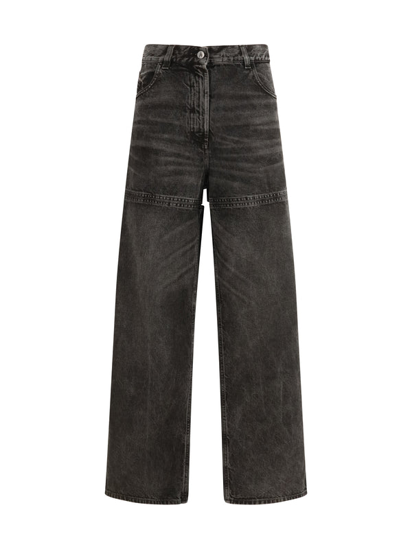 The Attico 100% cotton jeans in black
