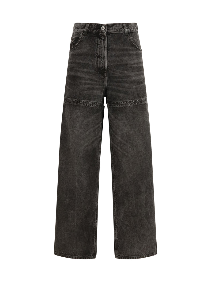 The Attico 100% cotton jeans in black