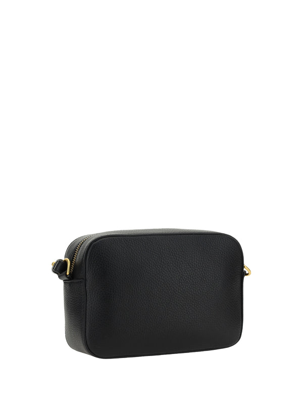 Soft Shoulder Bag Beat Calfskin Black Calf Leather