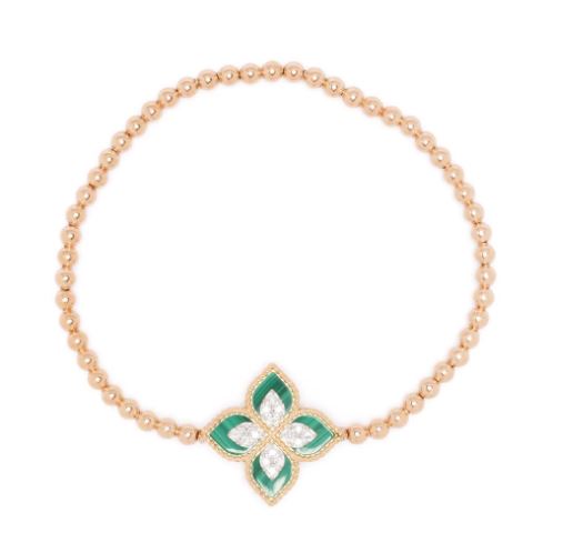 Roberto Coin 18kt rose gold bracelet in green