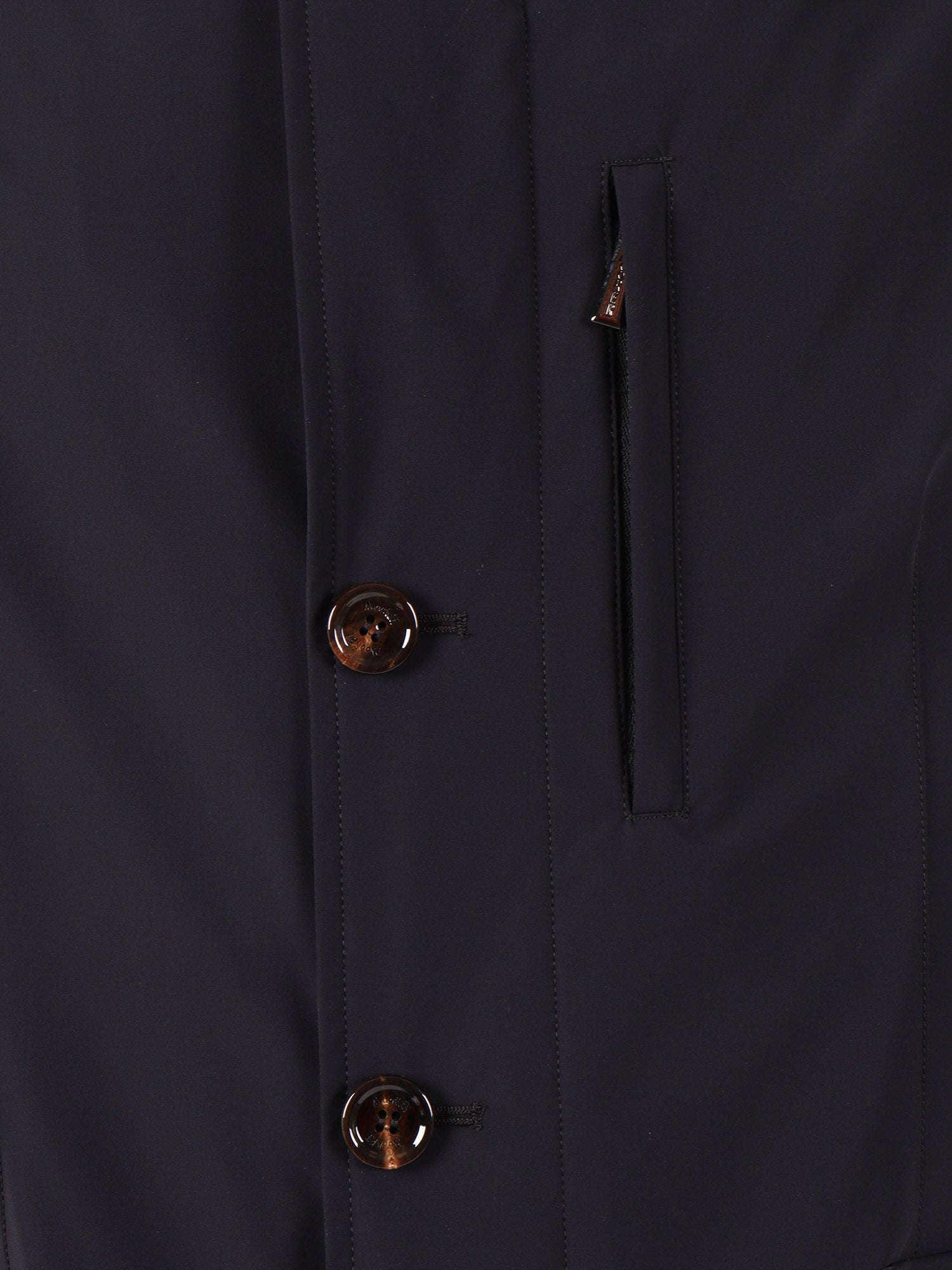 RANIERI-KR JACKET Blue Polyamide Elastan Coat