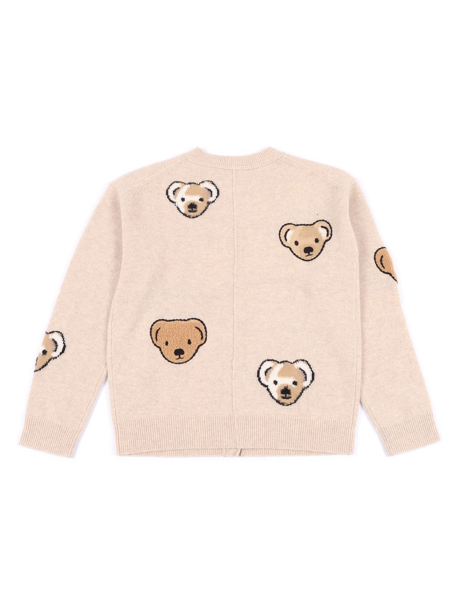 Kid Girl Cardigans Beige Wool Cardigan