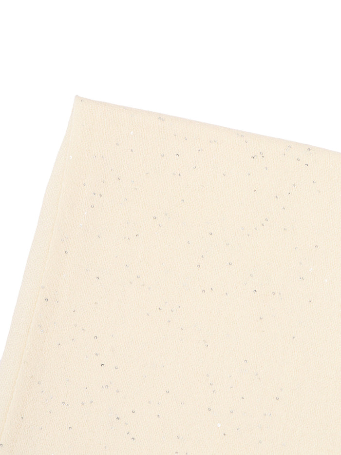 Kundy 85x185 Scarf White Virgin Wool Silk Polyester