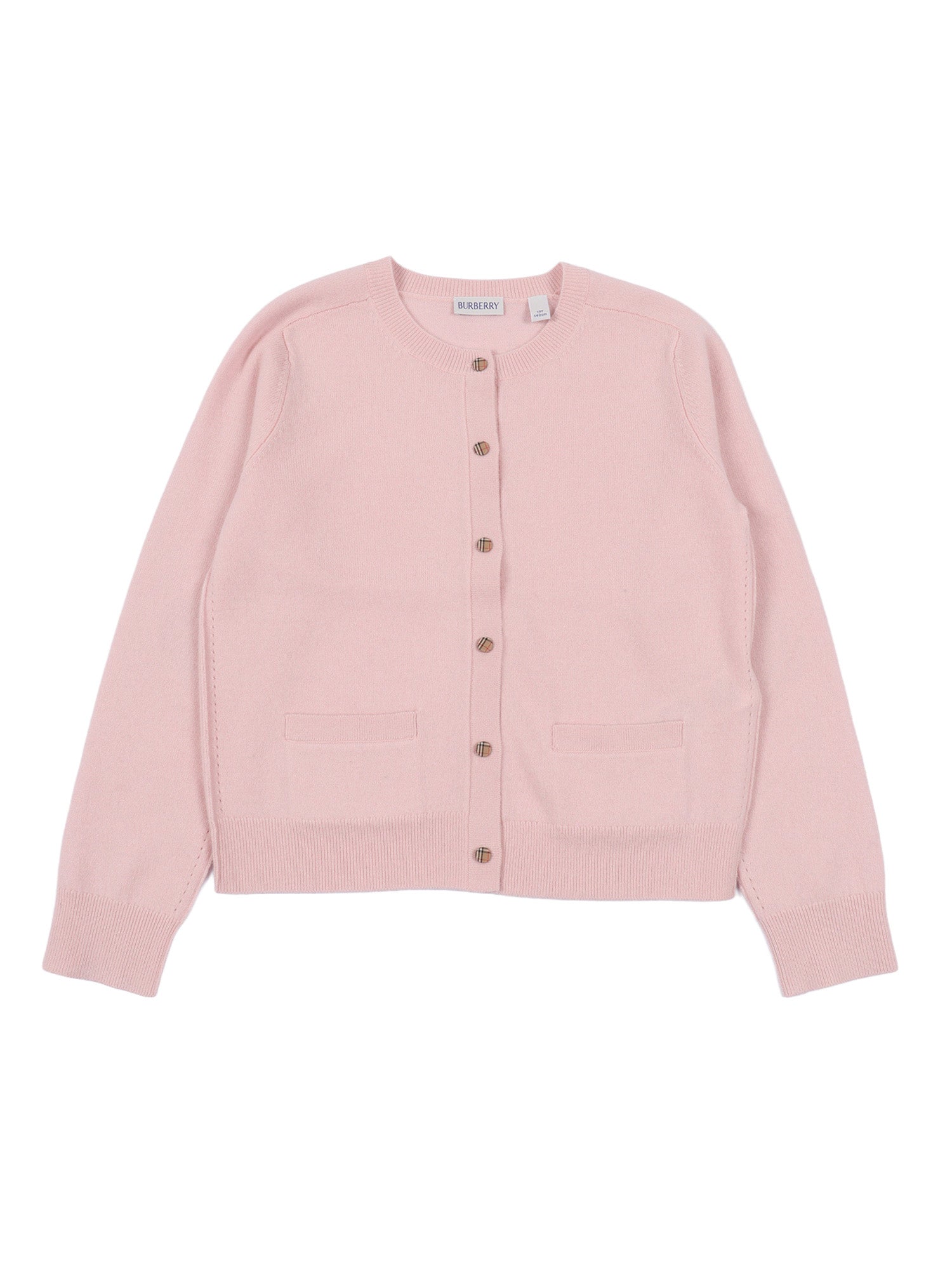 KID GIRL CARDIGANS Pink Wool Cashmere Cardigan