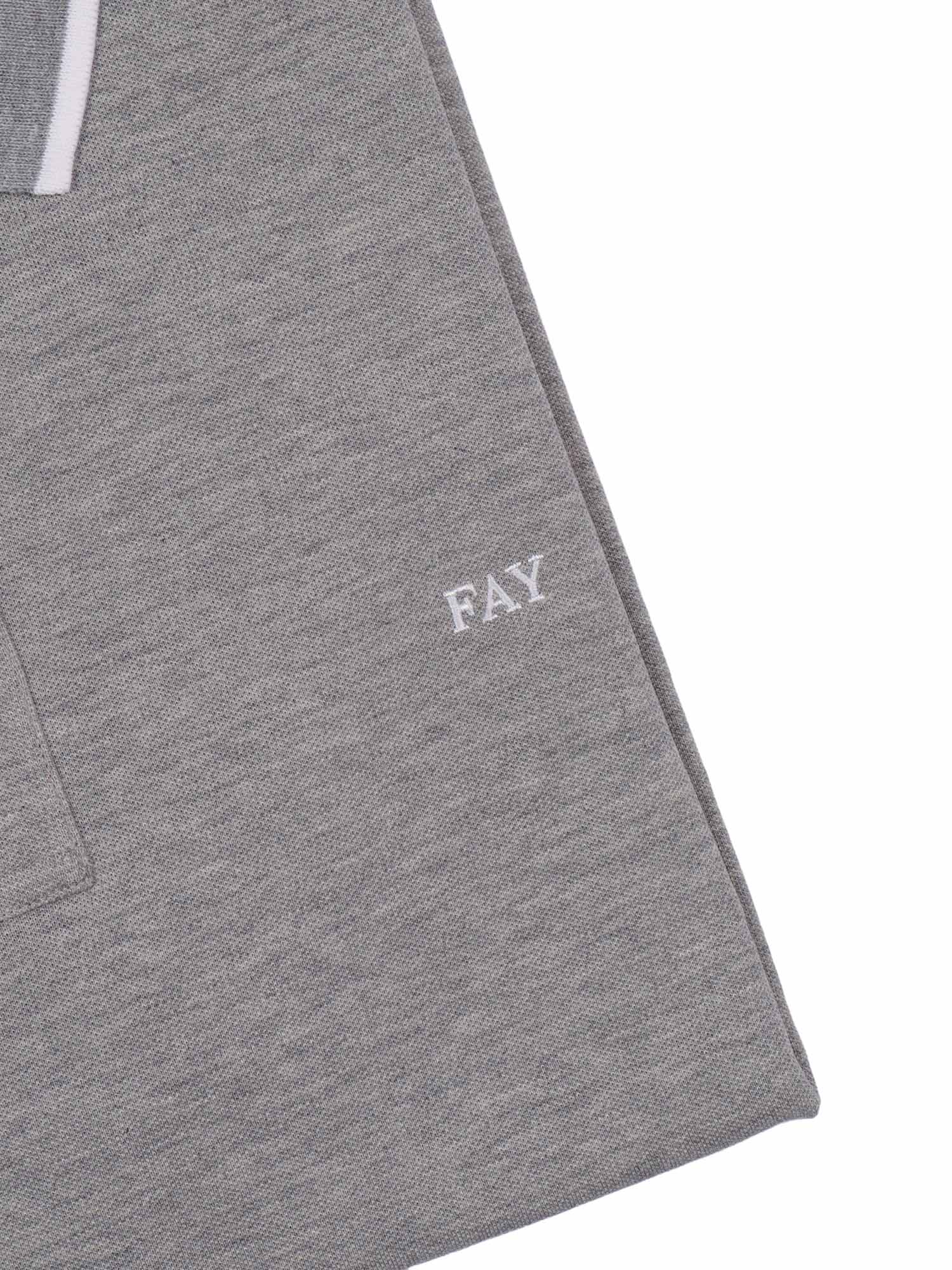 DB COLLAR PIQUET POLO Grey Cotton Elastane Shirt