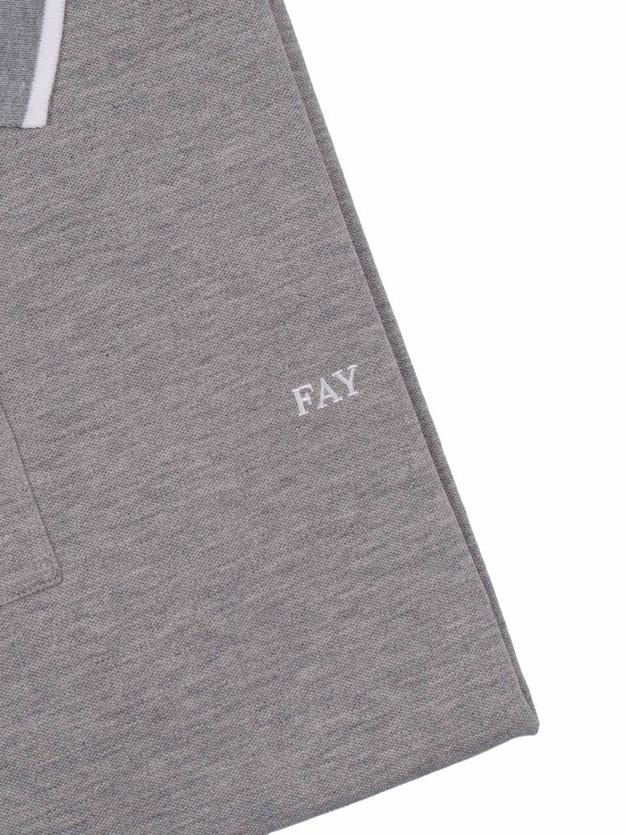 DB COLLAR PIQUET POLO Grey Cotton Elastane Shirt