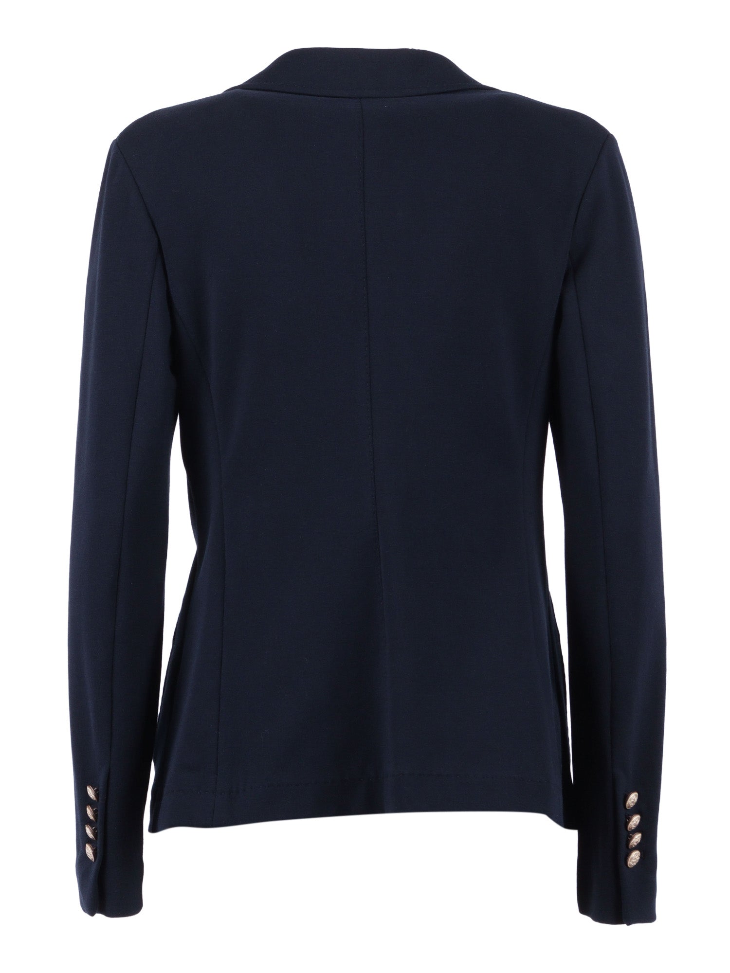 SLIM FIT FLEECE Blue Cotton Elastane Jacket