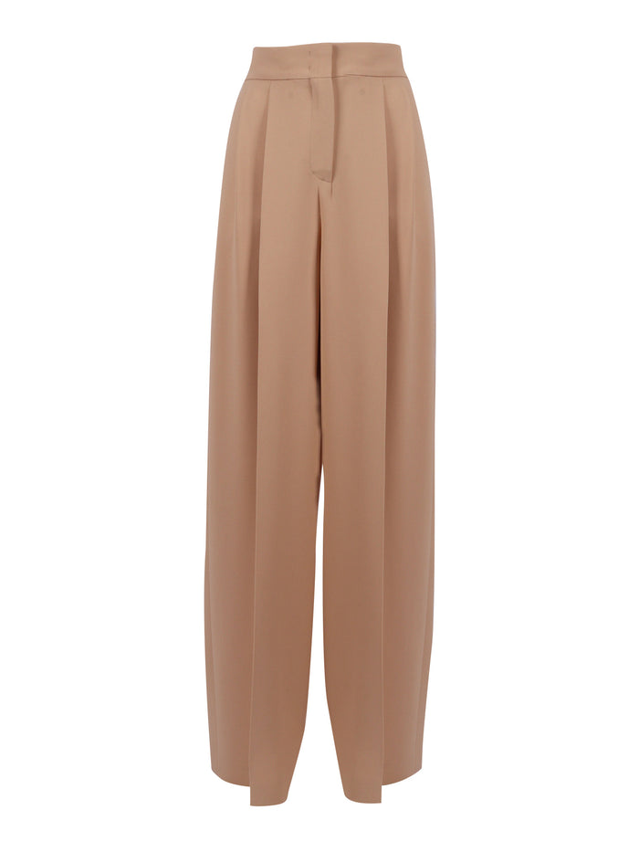 Pants Beige Viscose Acetate Elastane