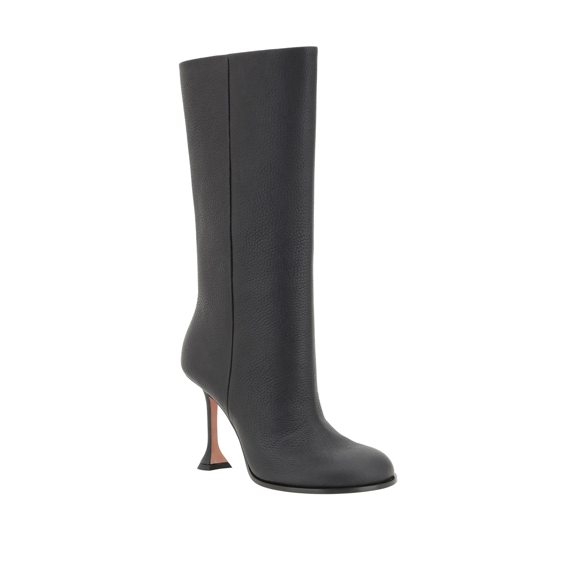 Amina Muaddi Liya Boots Black Calf Leather
