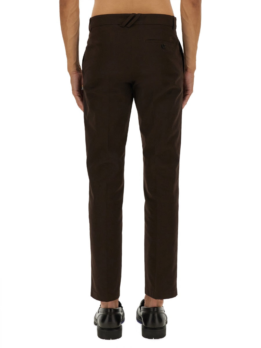 Cotton Chino Pants Brown Trousers